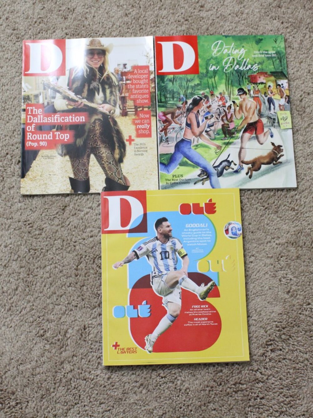 D Magazine Lot of 3 Mar to May 2026 Issues For Dallas Social Life Details
